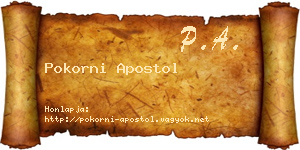Pokorni Apostol névjegykártya